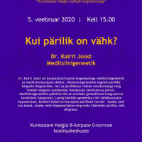 Loengusari Kuressaare haigla kohtub kogukonnaga 05.02.2020