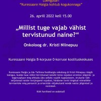 Jääb ära! - Loengusari "Kuressaare Haigla kohtub kogukonnaga" 26 aprillil kell 15:00