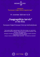 Loengusari “Kuressaare Haigla kohtub kogukonnaga” – Vaagnapõhja tervis