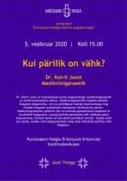 Loengusari Kuressaare haigla kohtub kogukonnaga 05.02.2020