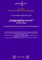 Loengusari “Kuressaare Haigla kohtub kogukonnaga” – Vaagnapõhja tervis