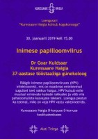 Loengusari Kuressaare haigla kohtub kogukonnaga 30.01.2020